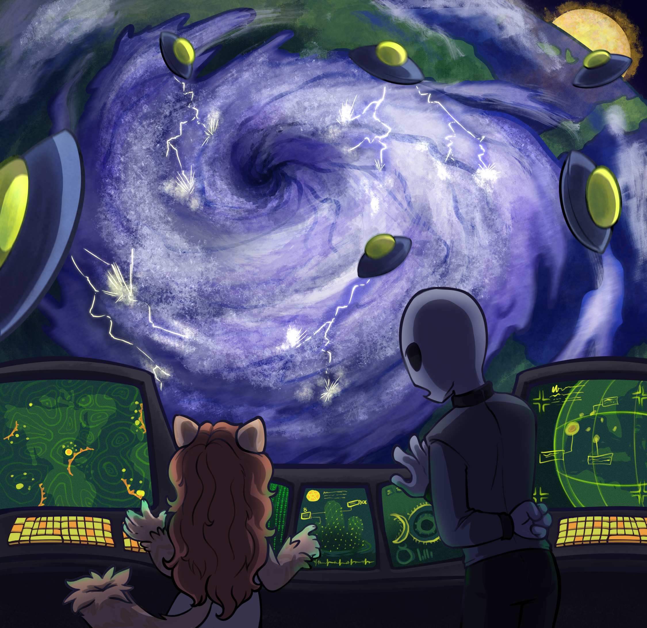 Underage furry learning how to create hurricanes.