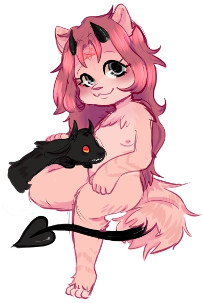 Underage furry demon.
