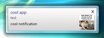 Notifications but vista style