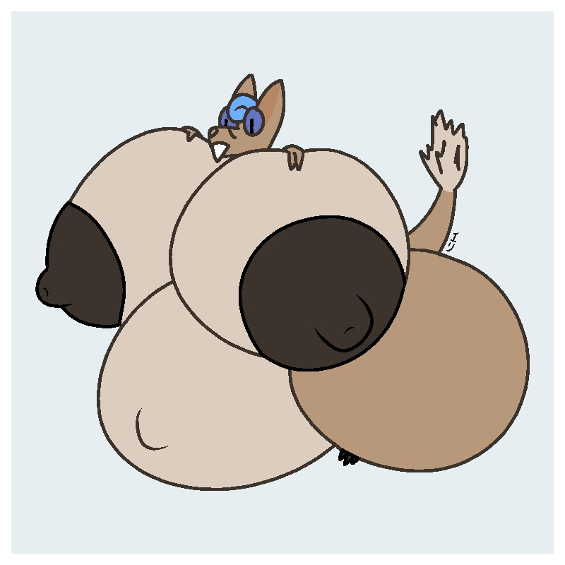 edit with large belly, perhaps pregnant