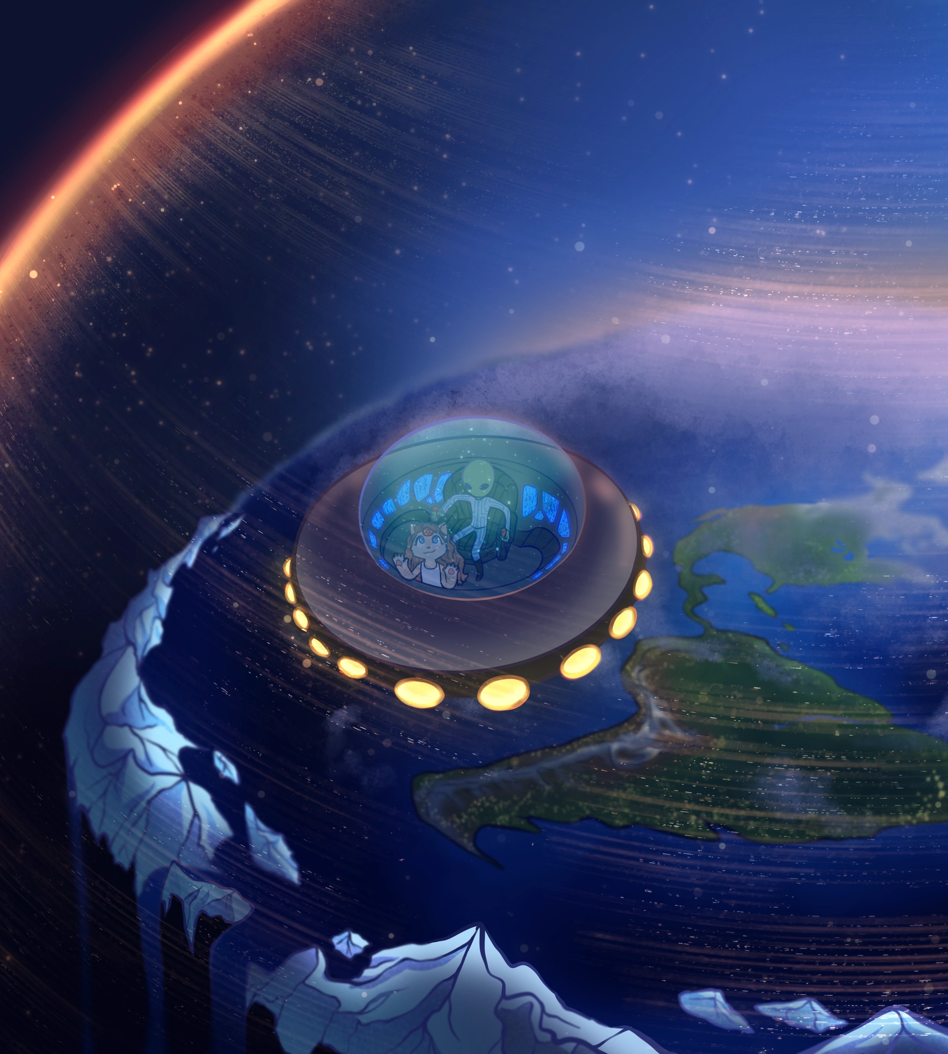 Flat Earth.
