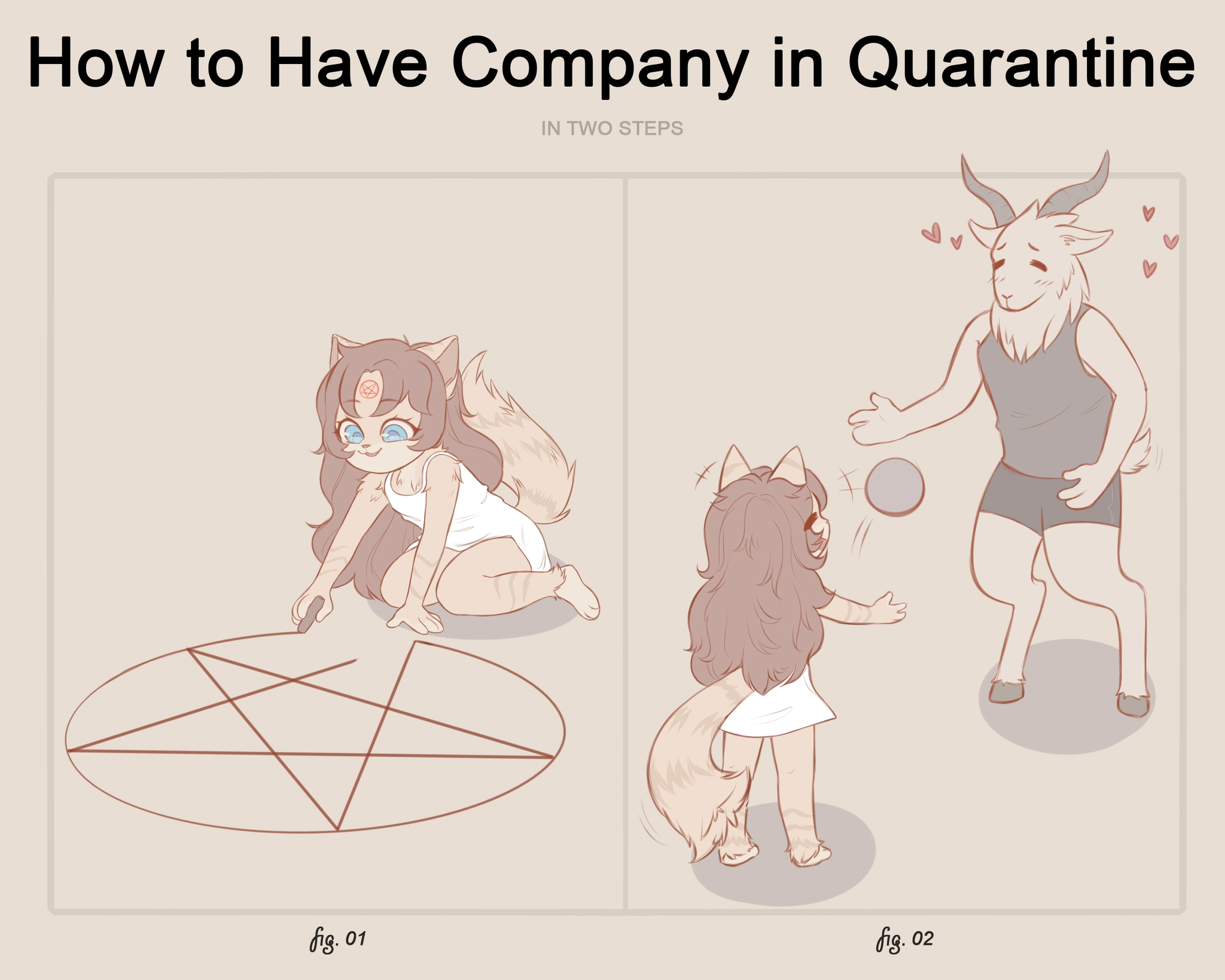 Underage furry summoned a demon.