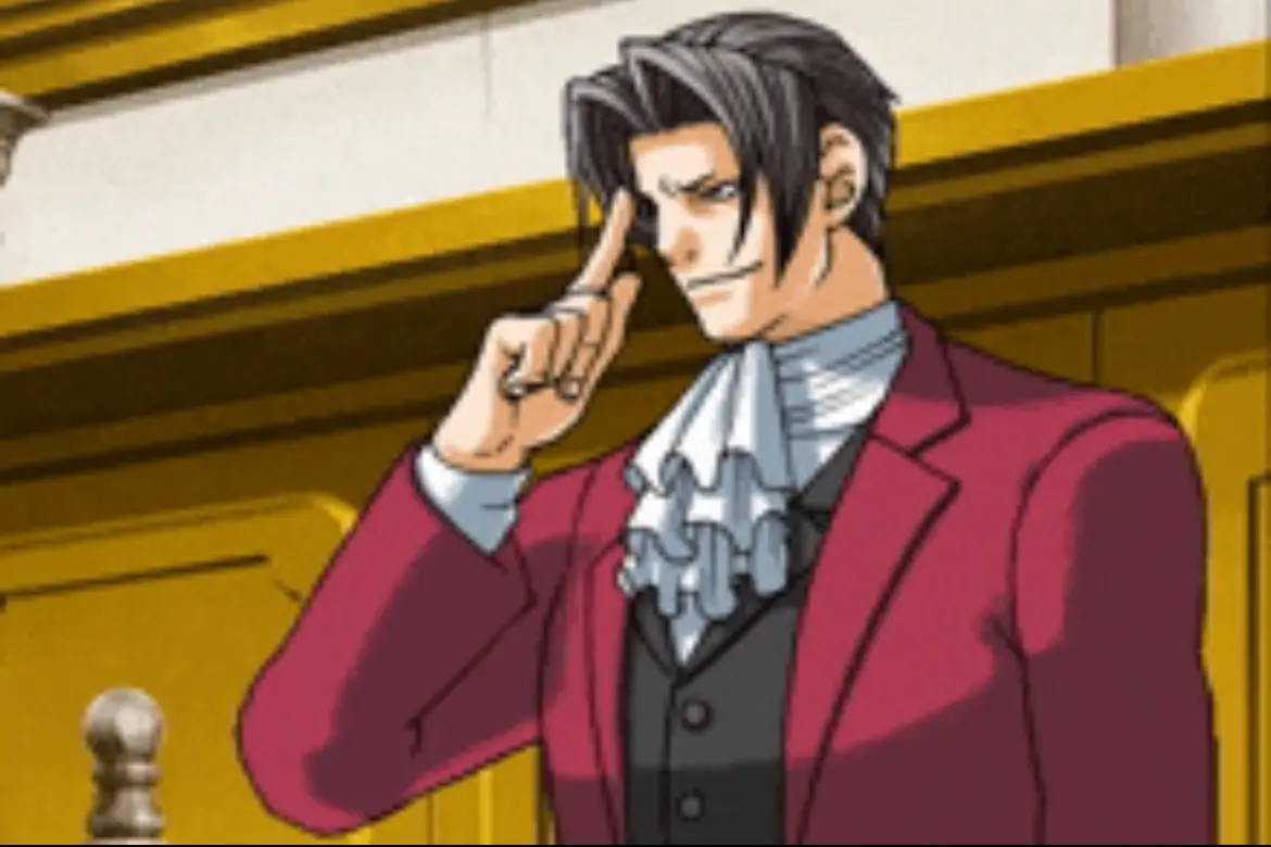 Edgeworth looking smug as fuck