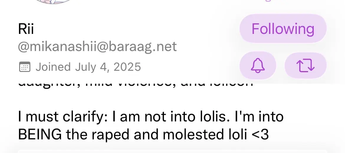 I must clarify: I am not into lolis. I’m into BEING the taped and molested loli <3
