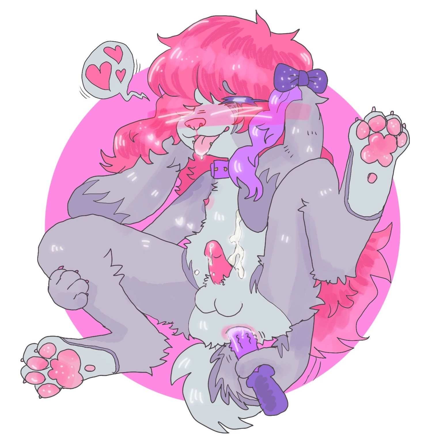Underage furry masturbating.