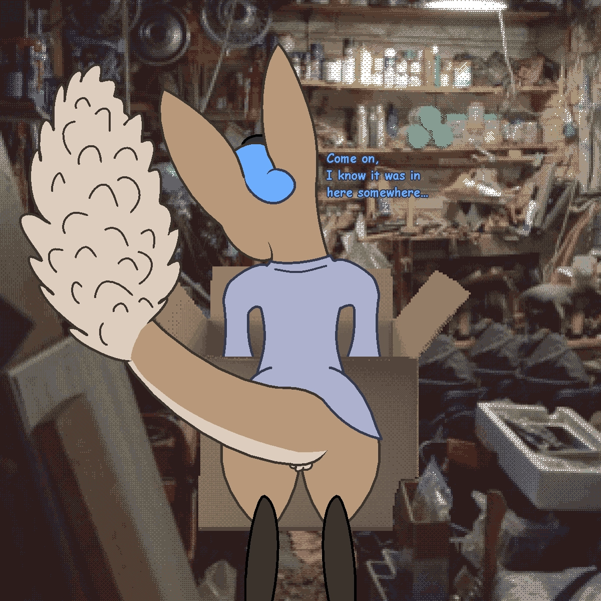 yinglet looking into box