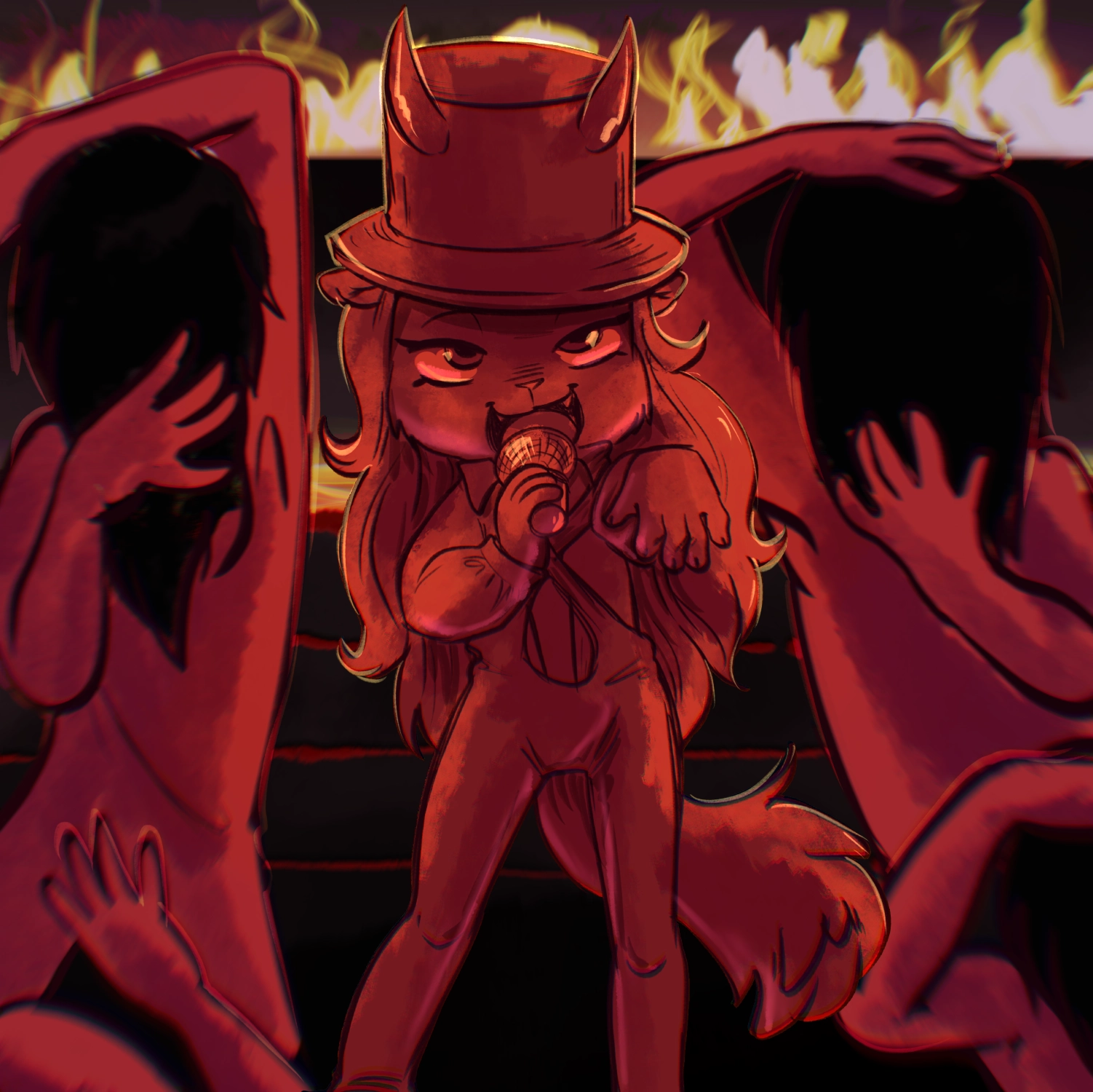 Furry reenacting the controversial performance of "Unholy" at the Grammy Awards 2023.